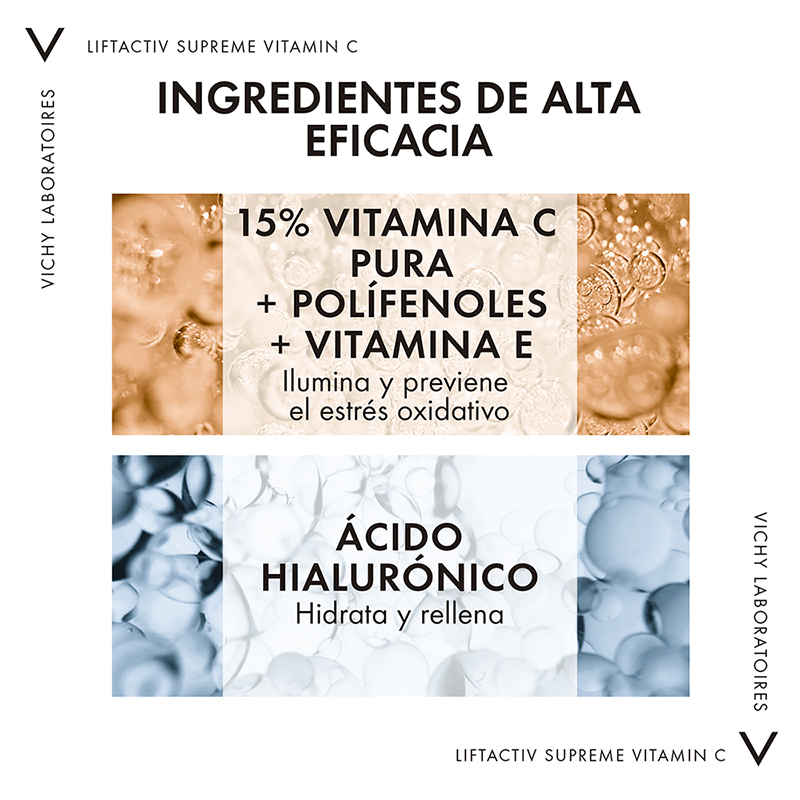 Vichy Liftactiv Supreme 15% Vitamina C Serum 20ml Suero Facial - Imagen 5