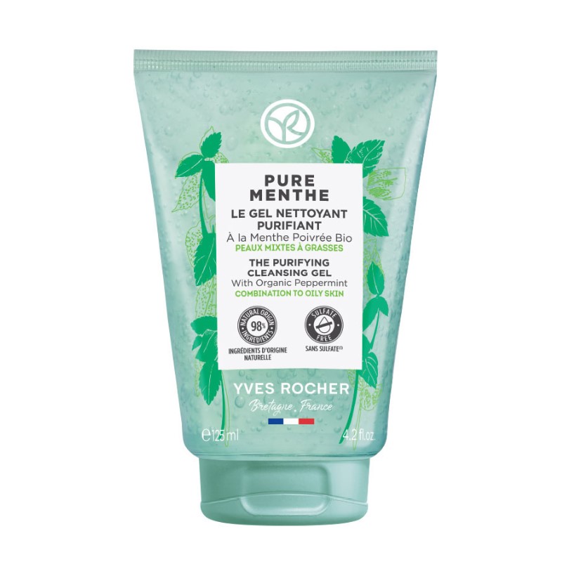 Yves Rocher Pure Menthe Gel Limpiador Purificante 125ml